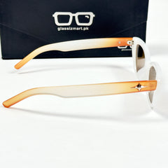 Gentle Monster – 9156 – White Brown – Acetate – Oval – Sunglasses - Ladies