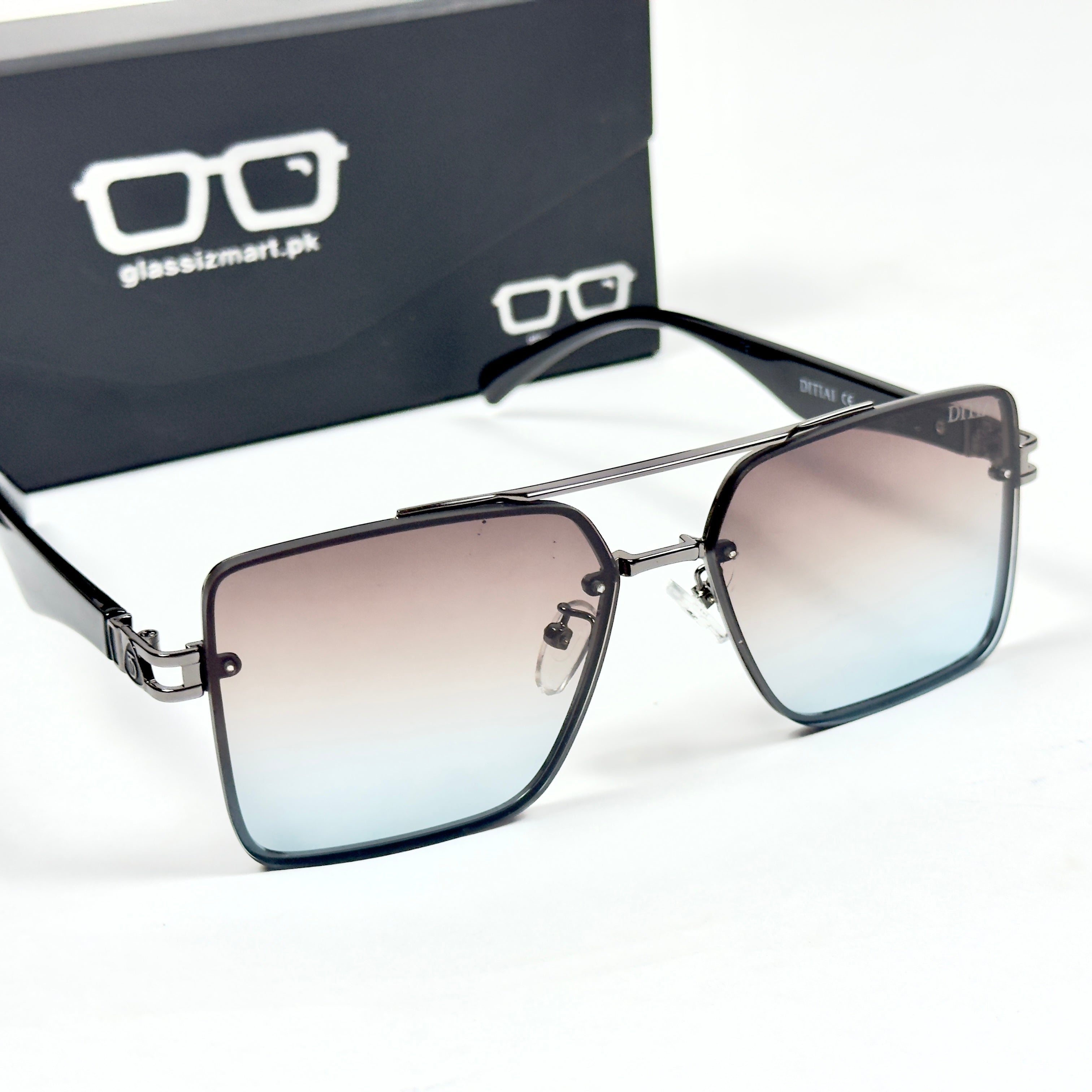 Dita – 0520 – 58 – Brown Blue – Metal – Sunglasses – Unisex
