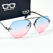 Ferragamo – 58175 – 50 – Pink Blue – Metal – Sunglasses – Unisex