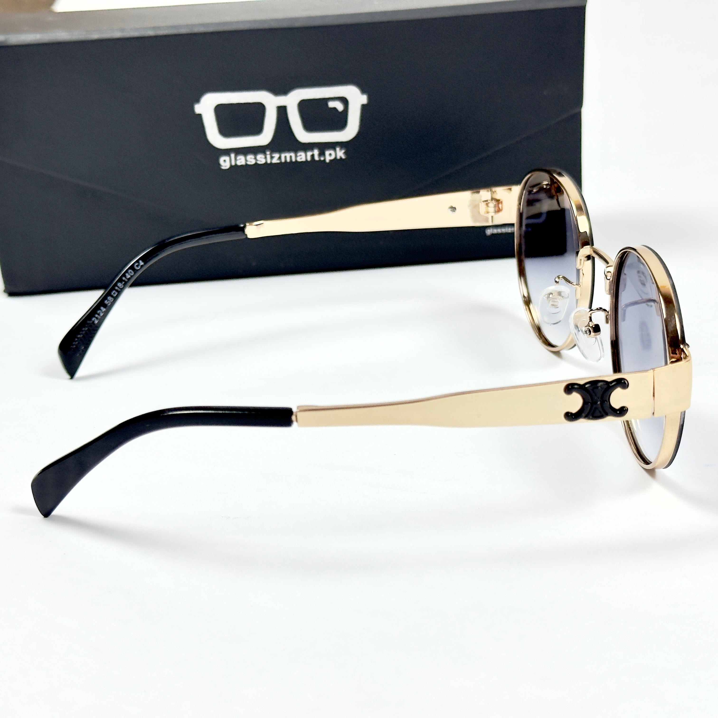 Celine – 2124 - 58 – Golden Black Gradient – Metal – Sunglasses - Unisex