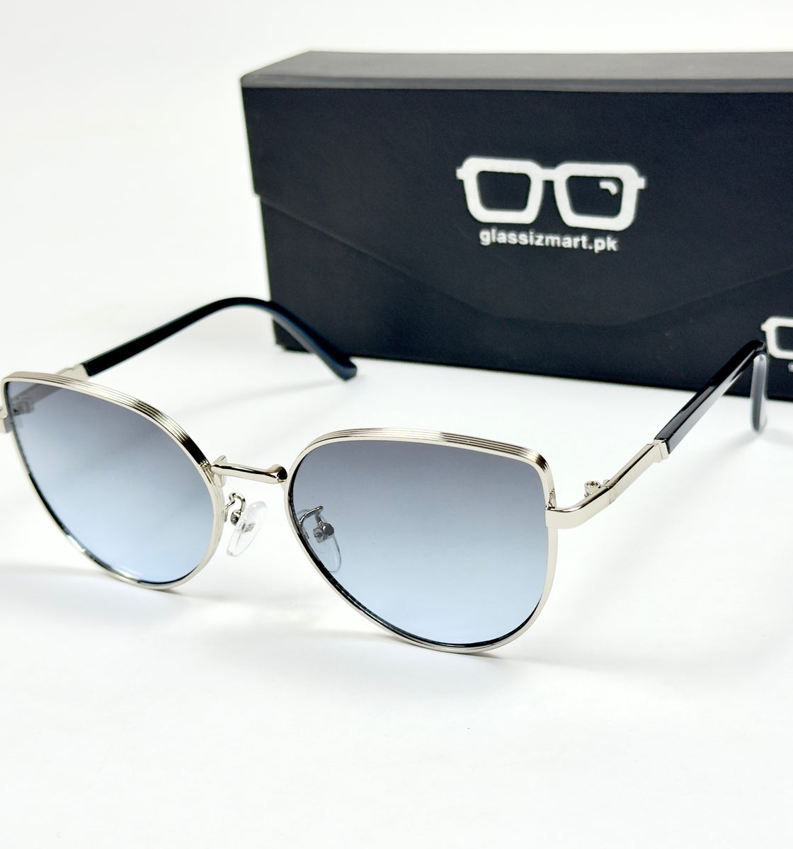 Dior – 8101 – 58 – Silver Blue – Metal – Sunglasses – Ladies