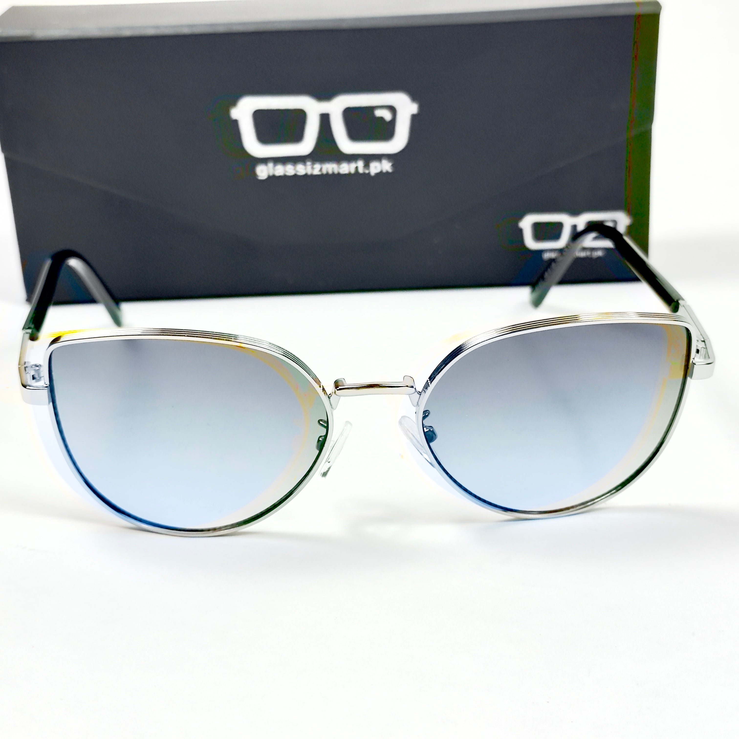 Dior – 8101 – 58 – Silver Blue – Metal – Sunglasses – Ladies