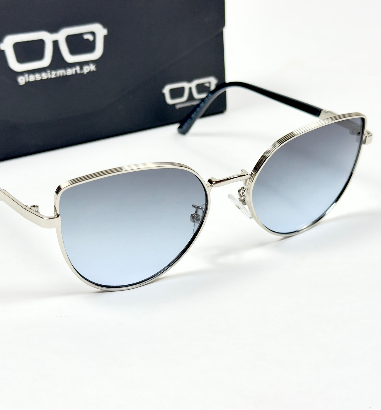 Dior – 8101 – 58 – Silver Blue – Metal – Sunglasses – Ladies