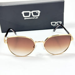 Dior – 8101 – 58 – Golden Brown – Metal – Sunglasses – Ladies