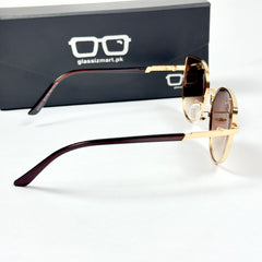 Dior – 8101 – 58 – Golden Brown – Metal – Sunglasses – Ladies