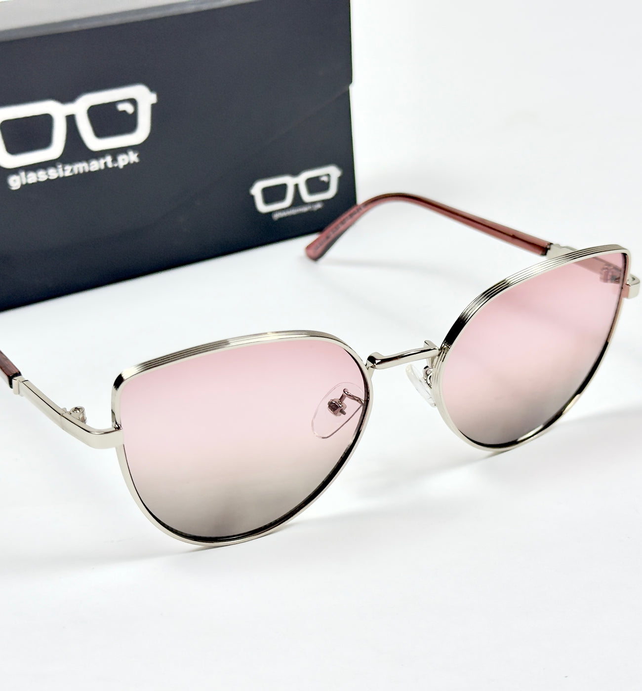 Dior – 8101 – 58 – Silver Pink – Metal – Sunglasses – Ladies