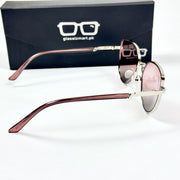 Dior – 8101 – 58 – Silver Pink – Metal – Sunglasses – Ladies