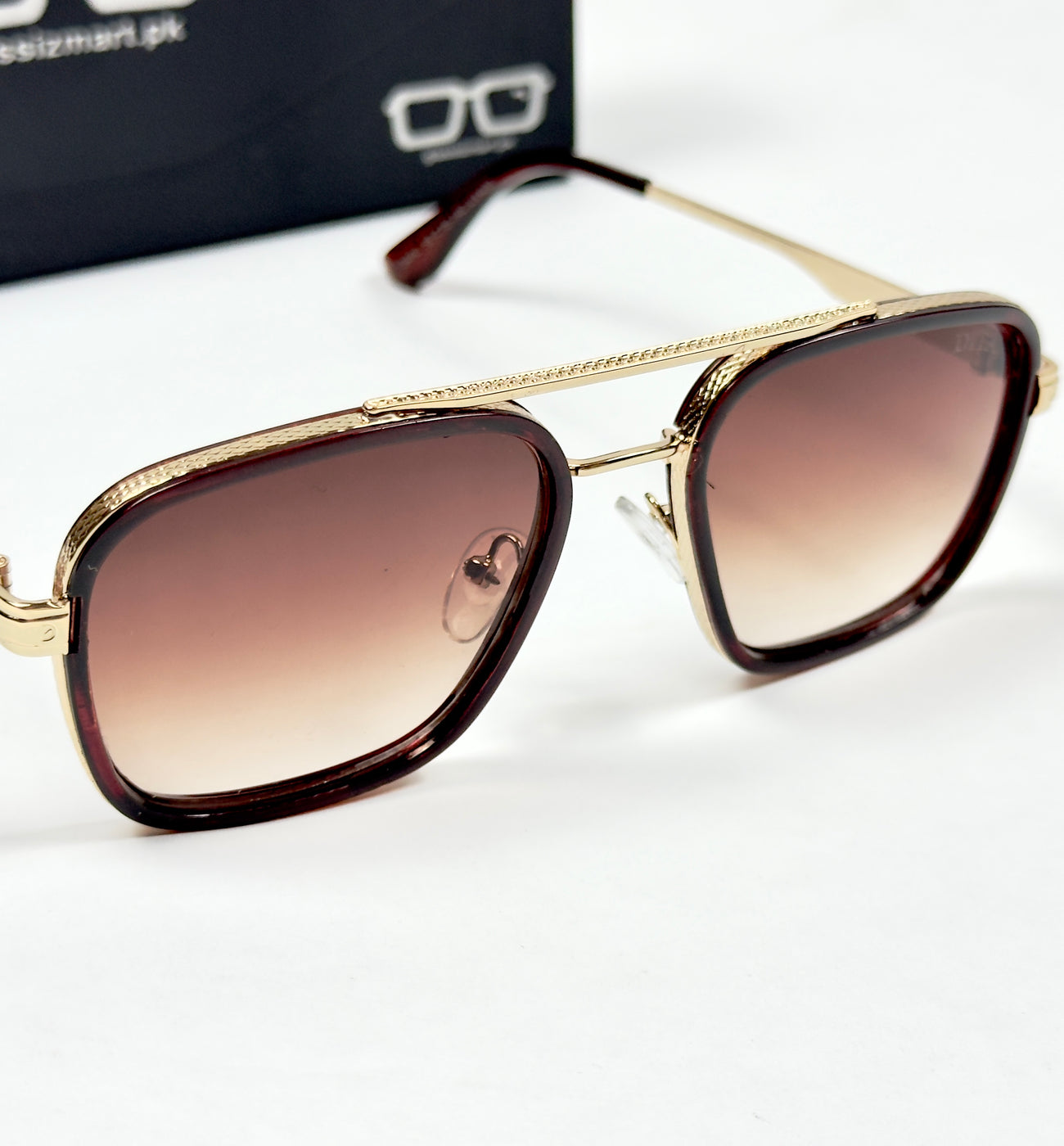 Dita – 3492 – 58 – Golden Brown – Metal – Sunglasses – Unisex