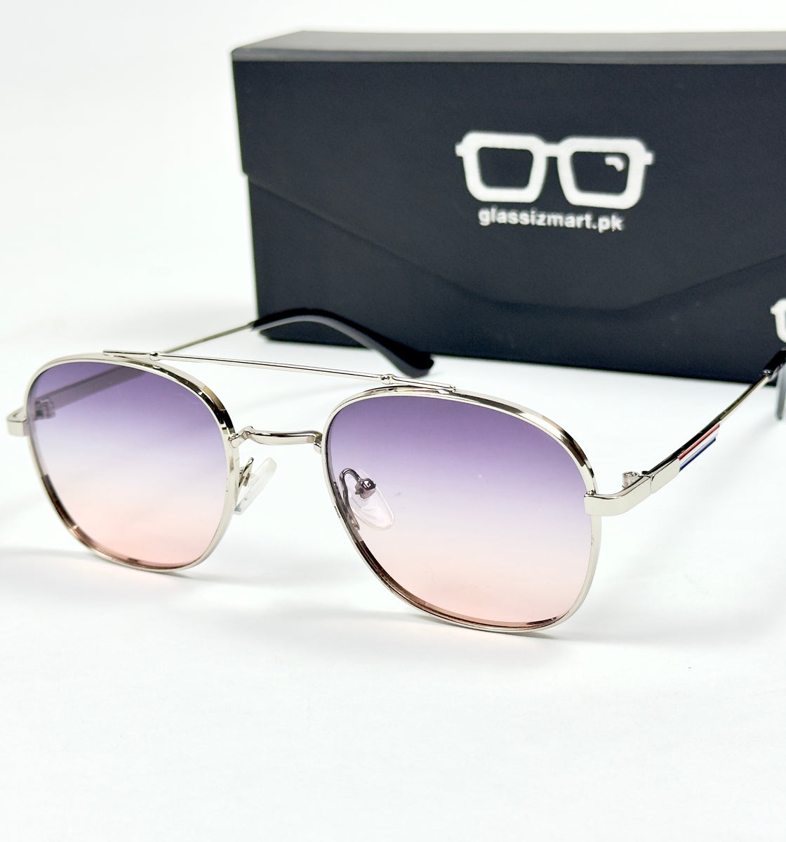 Gucci – 5577 – 56 – Silver Pink – Metal – Sunglasses – Unisex