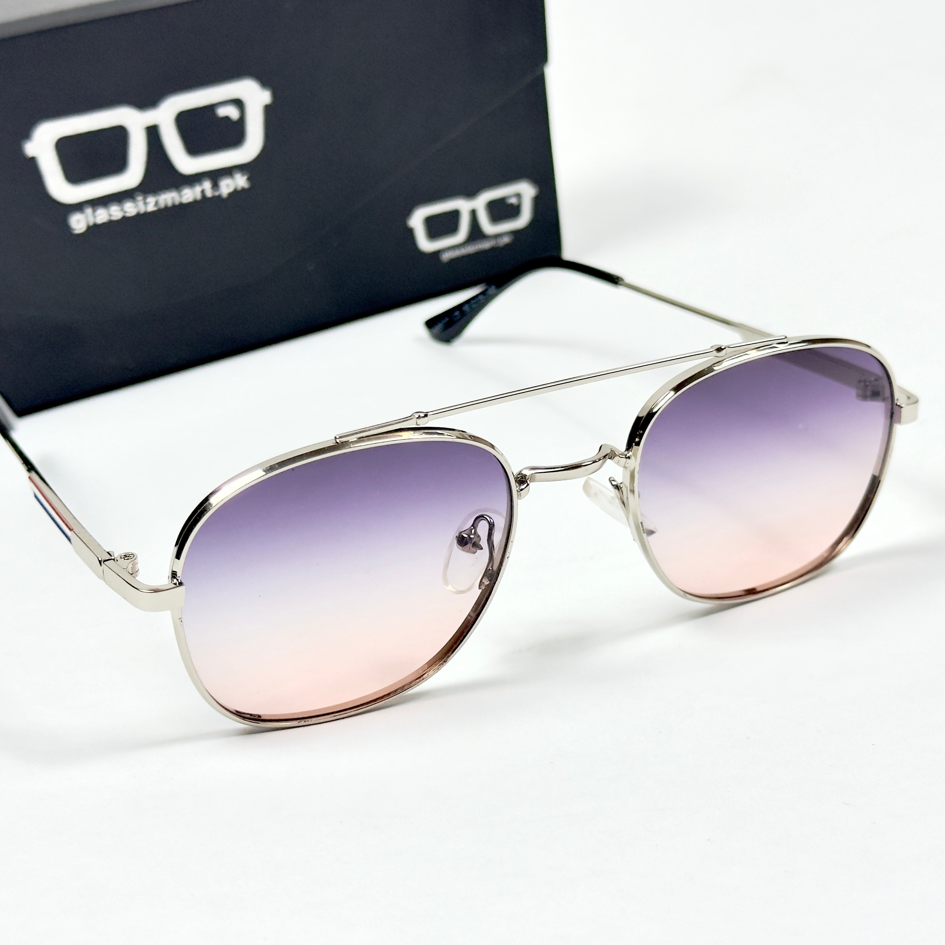 Gucci – 5577 – 56 – Silver Pink – Metal – Sunglasses – Unisex