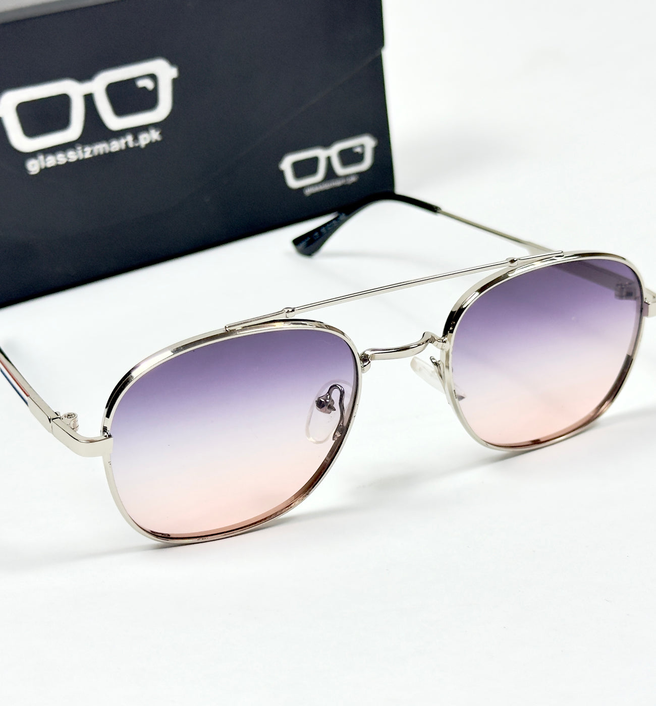 Gucci – 5577 – 56 – Silver Pink – Metal – Sunglasses – Unisex