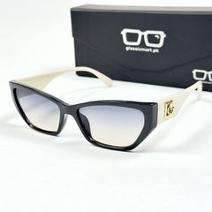 Dolce & Gabbana – 2091 – 56 – White Multi – Acetate – Sunglasses – Ladies