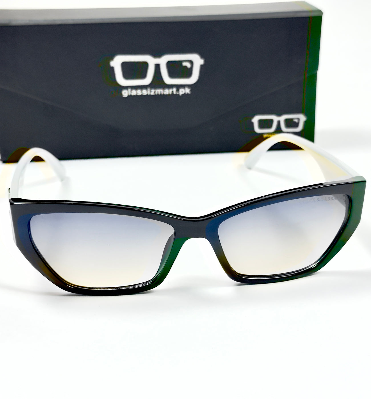 Dolce & Gabbana – 2091 – 56 – White Multi – Acetate – Sunglasses – Ladies