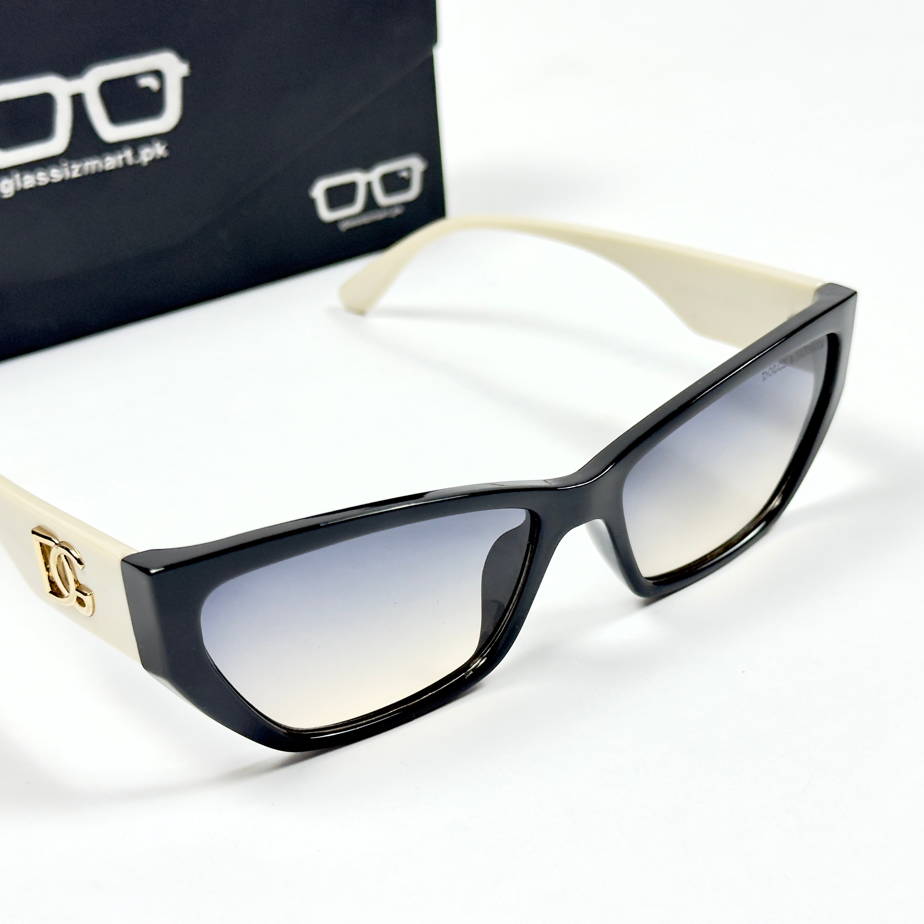 Dolce & Gabbana – 2091 – 56 – White Multi – Acetate – Sunglasses – Ladies