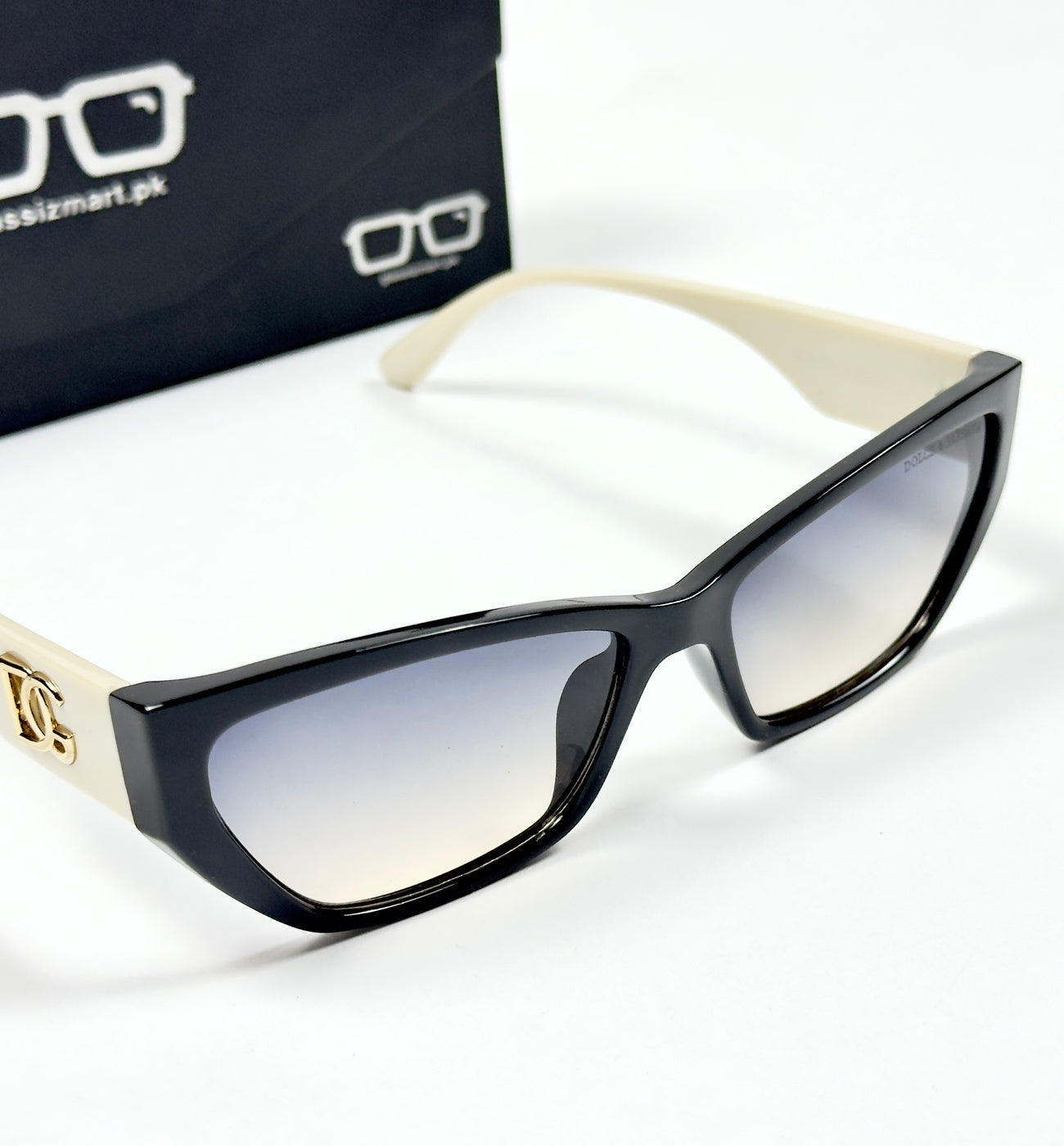 Dolce & Gabbana – 2091 – 56 – White Multi – Acetate – Sunglasses – Ladies