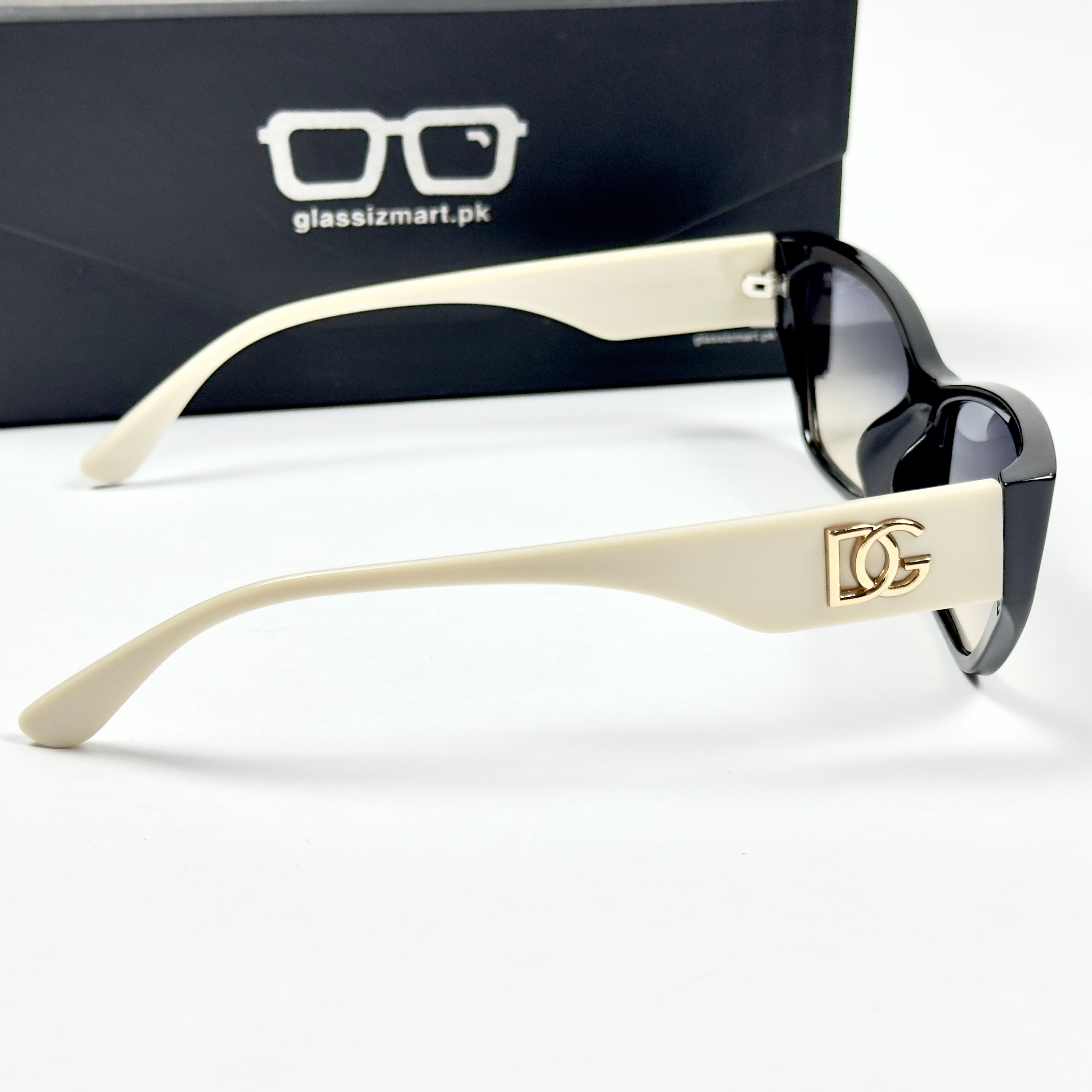 Dolce & Gabbana – 2091 – 56 – White Multi – Acetate – Sunglasses – Ladies