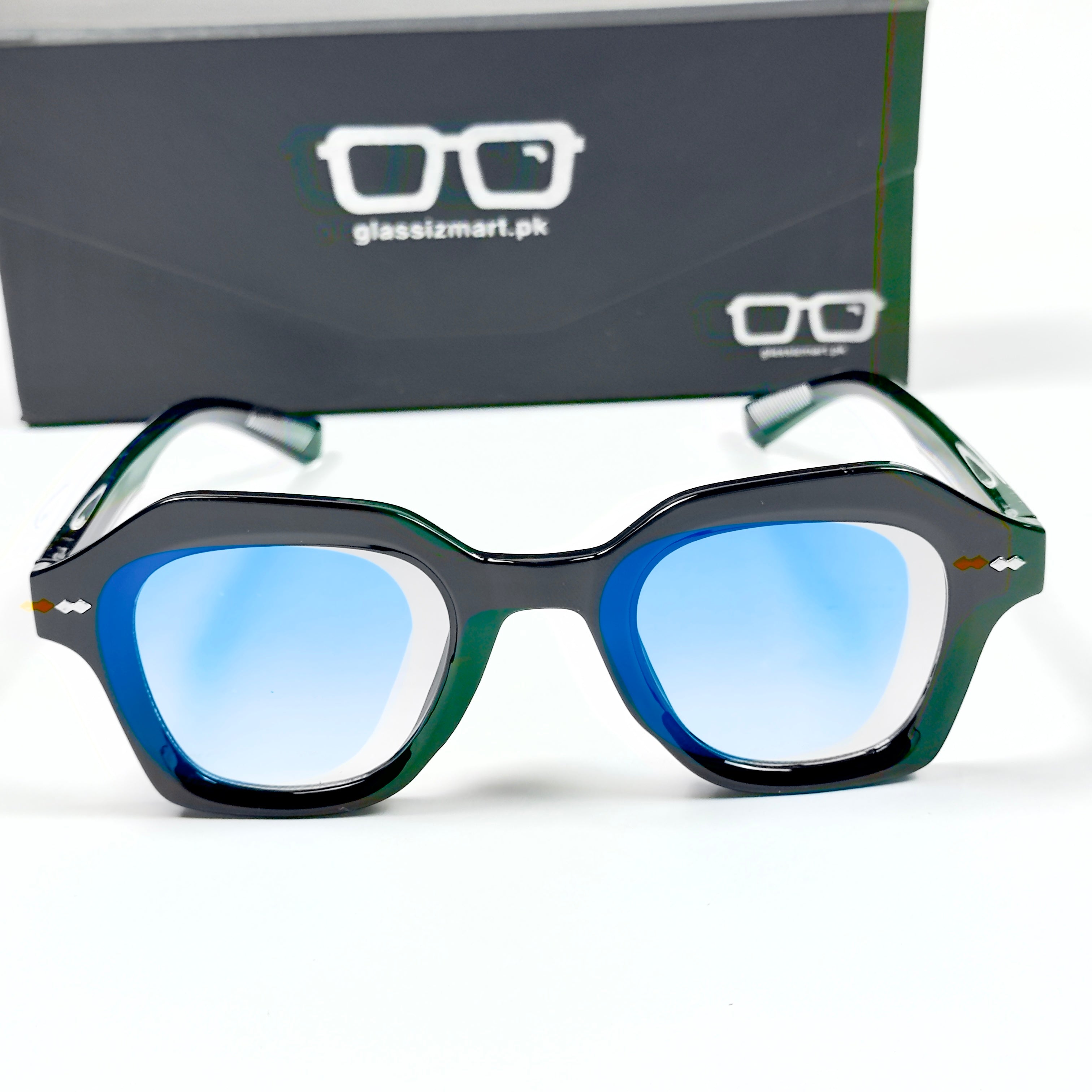 Moscot – 6011 – 53 - Black Blue – Acetate  – Sunglasses - Unisex