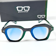 Moscot – 6011 – 53 - Black Blue – Acetate  – Sunglasses - Unisex