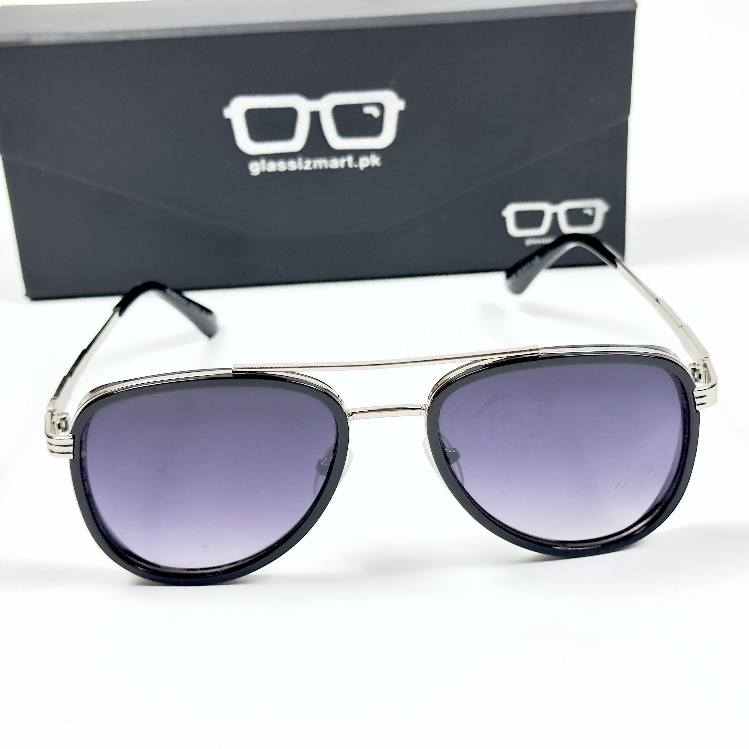 Gucci – 5830 – 56 – Silver Black Gradient – Metal – Sunglasses – Unisex