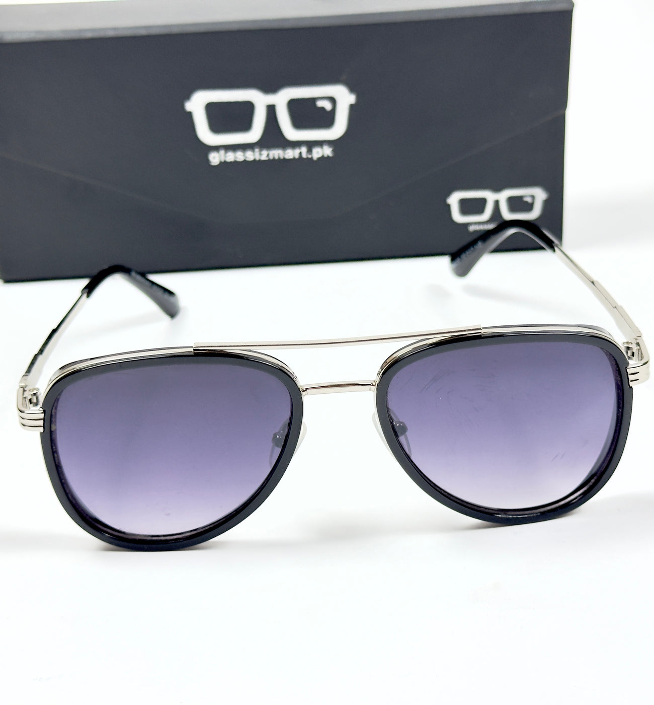 Gucci – 5830 – 56 – Silver Black Gradient – Metal – Sunglasses – Unisex