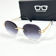 Cartier – 142 – 60 – Golden Black Gradient – Metal - Sunglasses – Rimless - Unisex