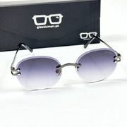 Cartier – 142 – 60 – Black Gradient – Metal - Sunglasses – Rimless - Unisex