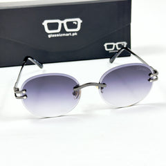 Cartier – 142 – 60 – Black Gradient – Metal - Sunglasses – Rimless - Unisex