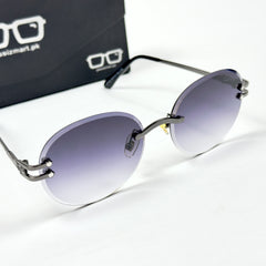 Cartier – 142 – 60 – Black Gradient – Metal - Sunglasses – Rimless - Unisex