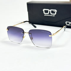 Louis Vuiton – 3047 – 60 – Golden Black Gradient – Metal - Sunglasses – Rimless - Unisex