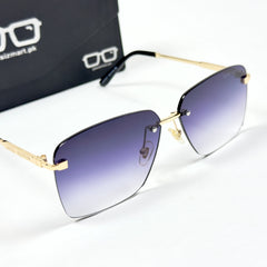 Louis Vuiton – 3047 – 60 – Golden Black Gradient – Metal - Sunglasses – Rimless - Unisex