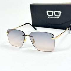 Louis Vuiton – 3047 – 60 – Golden Purple Gradient – Metal - Sunglasses – Rimless - Unisex