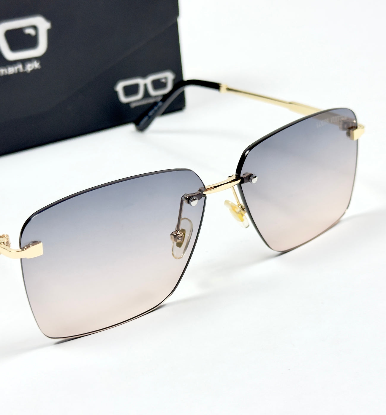 Louis Vuiton – 3047 – 60 – Golden Purple Gradient – Metal - Sunglasses – Rimless - Unisex