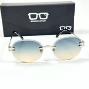 Cartier – 142 – 60 – Silver Multi – Metal - Sunglasses – Rimless - Unisex