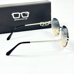 Cartier – 142 – 60 – Silver Multi – Metal - Sunglasses – Rimless - Unisex