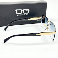 Prada – 3086 – 62 – Golden Blue – Metal - Sunglasses – Rimless - Unisex