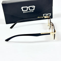 Cartier – 143 – 60 – Golden Brown – Metal - Sunglasses – Rimless - Unisex