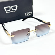 Cartier – 143 – 60 – Golden Multi – Metal - Sunglasses – Rimless - Unisex