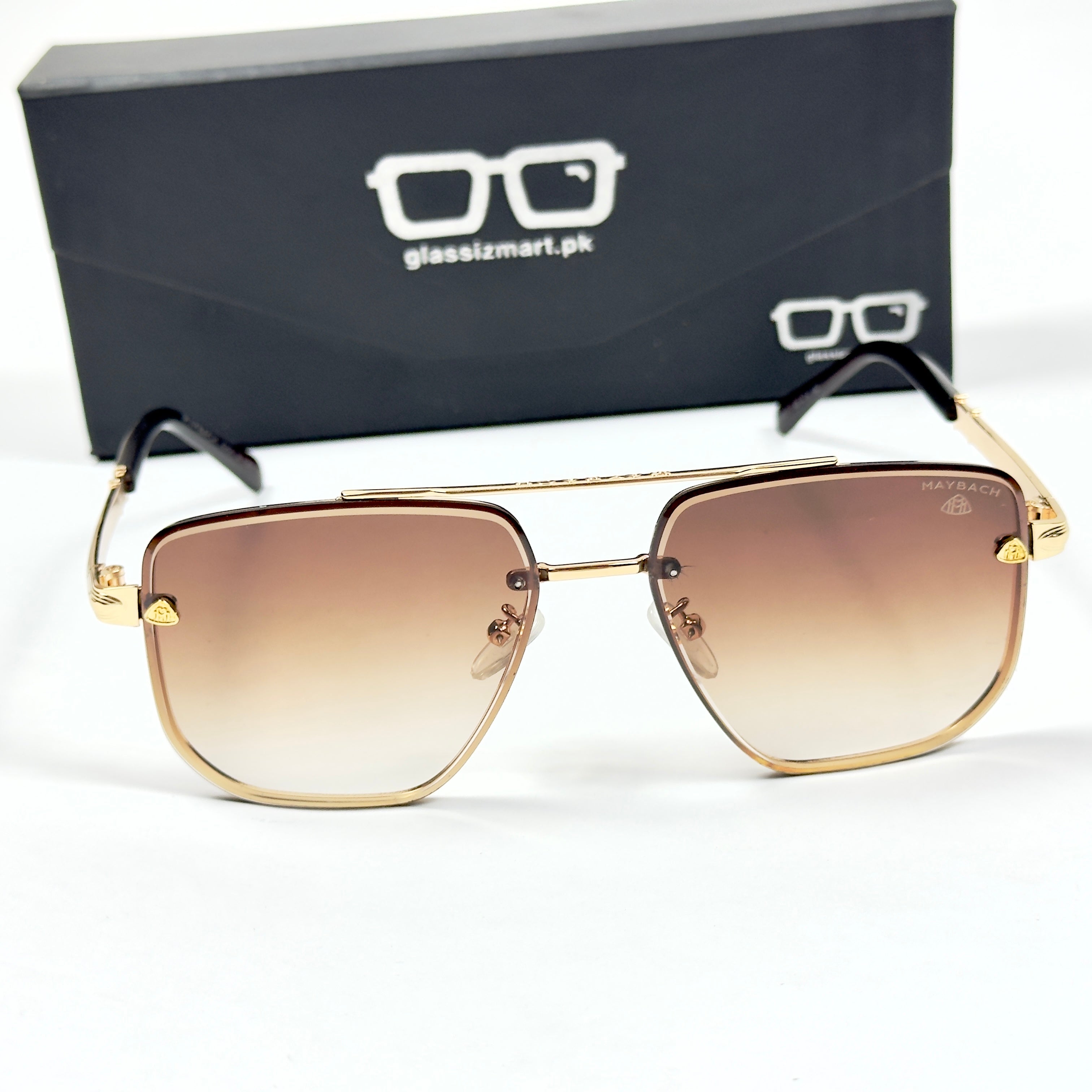 Maybach – 011 – 56 – Golden Brown – Metal – Sunglasses – Unisex