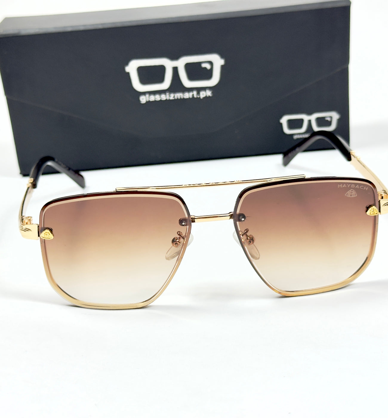 Maybach – 011 – 56 – Golden Brown – Metal – Sunglasses – Unisex