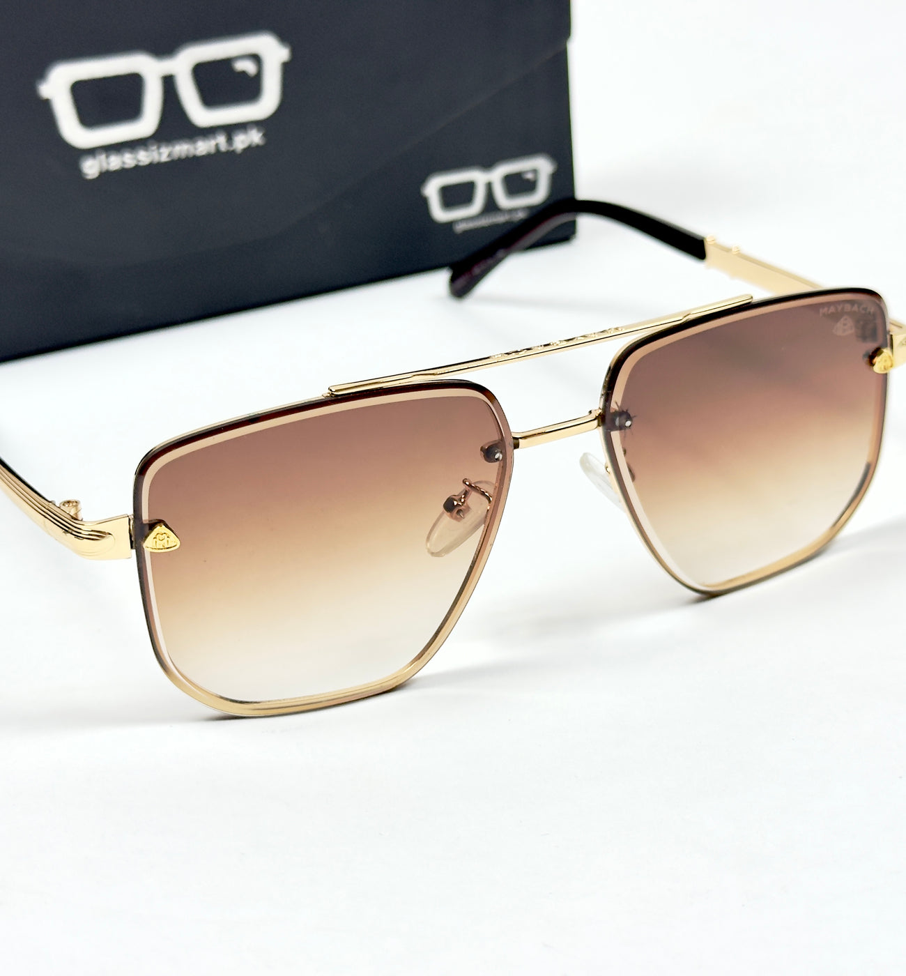 Maybach – 011 – 56 – Golden Brown – Metal – Sunglasses – Unisex
