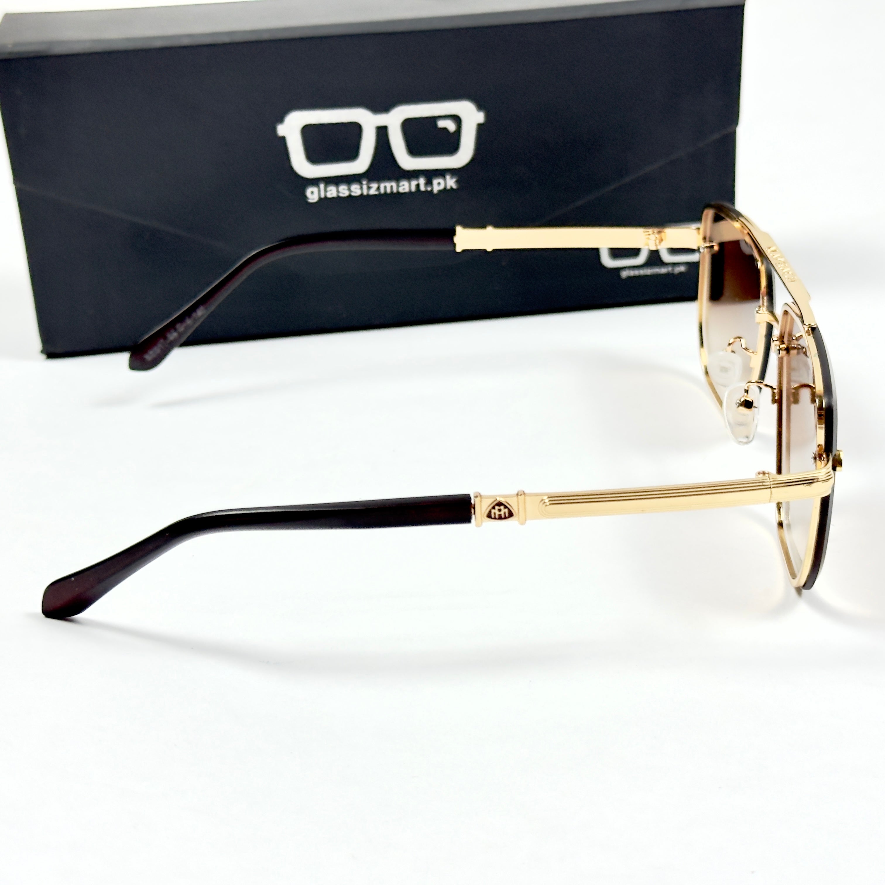 Maybach – 011 – 56 – Golden Brown – Metal – Sunglasses – Unisex
