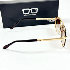 Maybach – 011 – 56 – Golden Brown – Metal – Sunglasses – Unisex