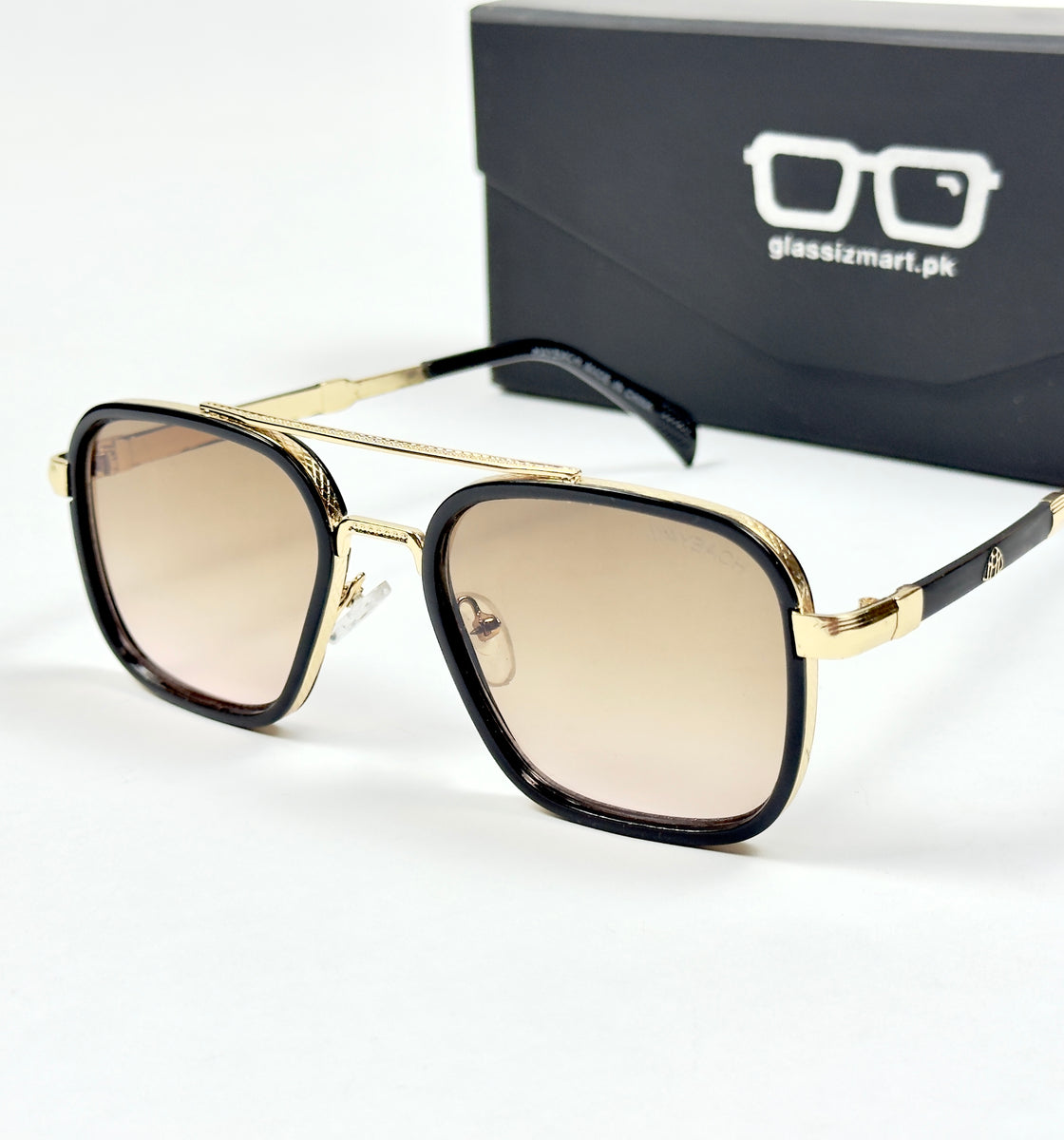 Maybach – 8057 - 57 – Golden Brown - Metal - Sunglasses – Unisex