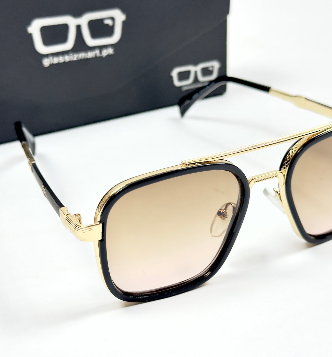 Maybach – 8057 - 57 – Golden Brown - Metal - Sunglasses – Unisex