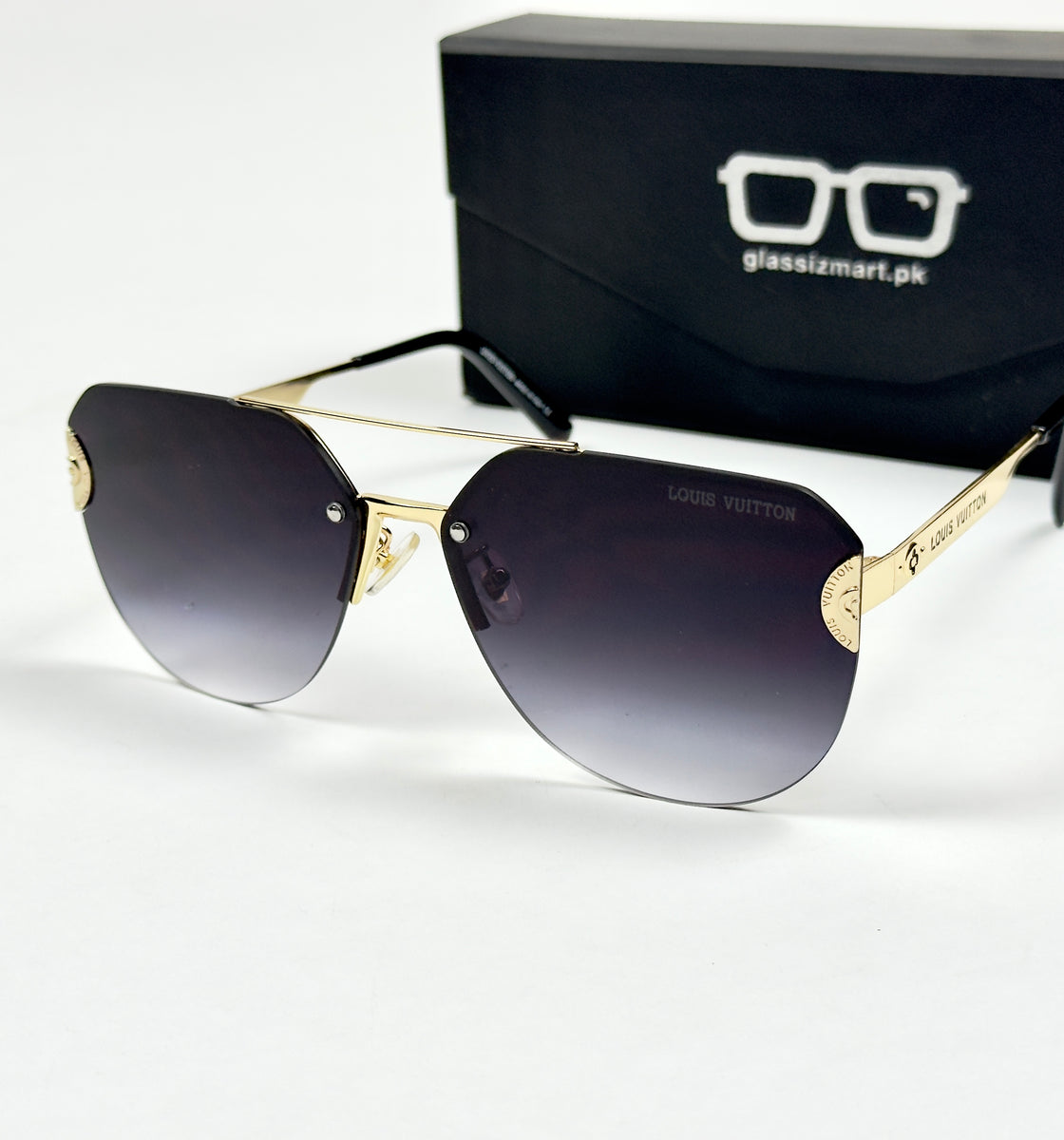 Louis Vuitton – 10255 – 64 – Black Gradient – Metal – Sunglasses – Unisex