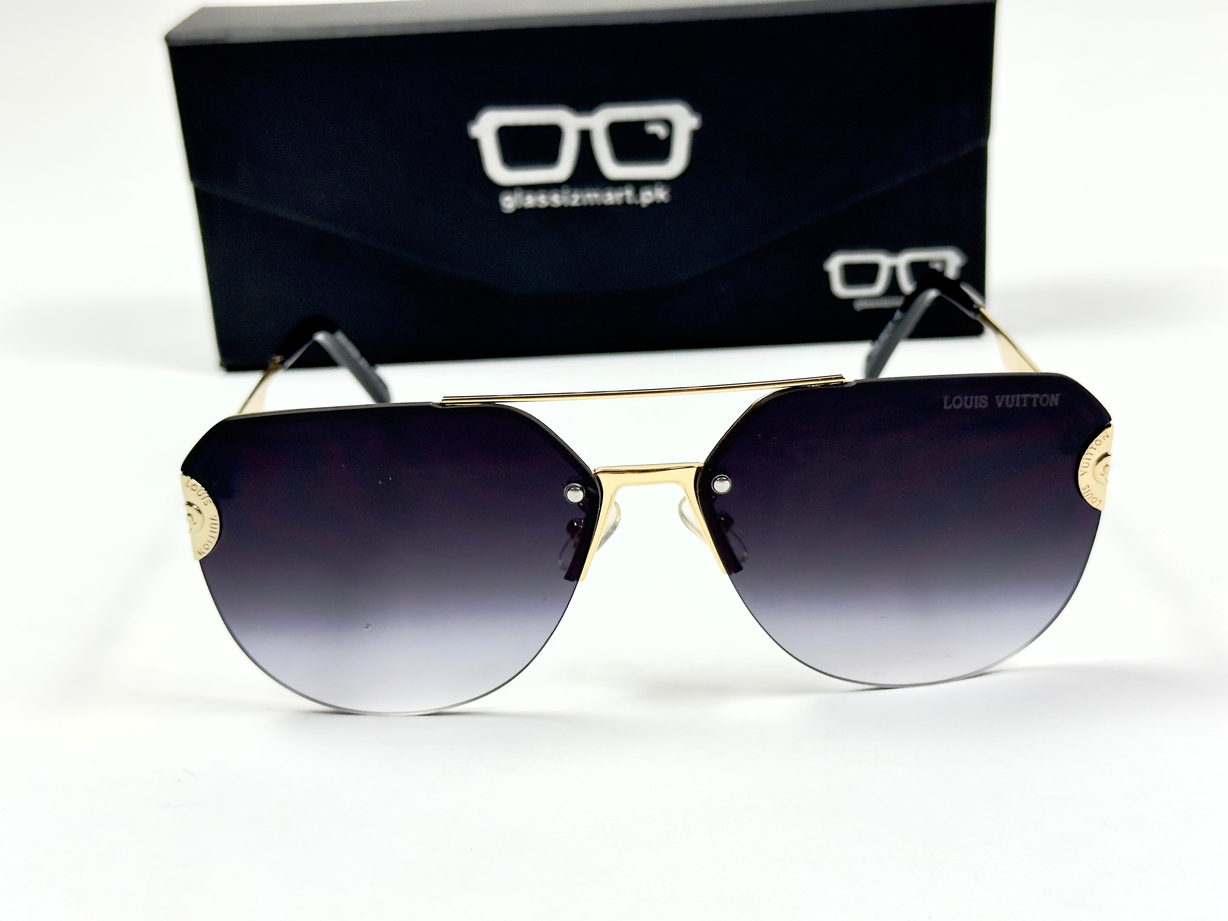 Louis Vuitton – 10255 – 64 – Black Gradient – Metal – Sunglasses – Unisex