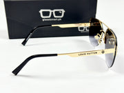 Louis Vuitton – 10255 – 64 – Black Gradient – Metal – Sunglasses – Unisex