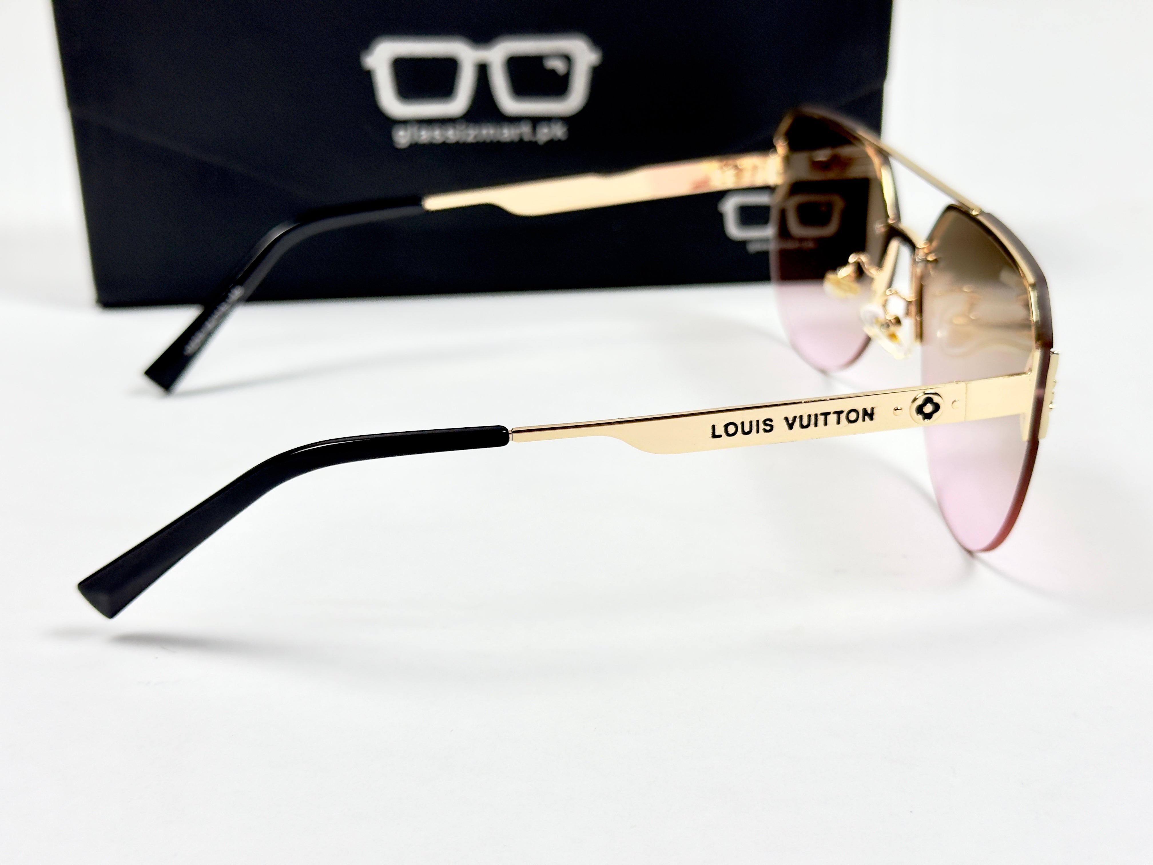 Louis Vuitton – 10255 – 64 – Pink – Metal – Sunglasses – Unisex