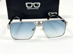 Maybach – 22106 – 58 – Silver Blue – Metal – Sunglasses – Unisex