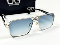 Maybach – 22106 – 58 – Silver Blue – Metal – Sunglasses – Unisex